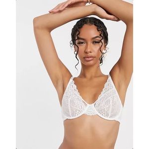 White Lace Bra 🤍